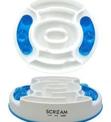 Scream Slow Feed Interactive Puzzle Bowl 28x28x7cm Blue