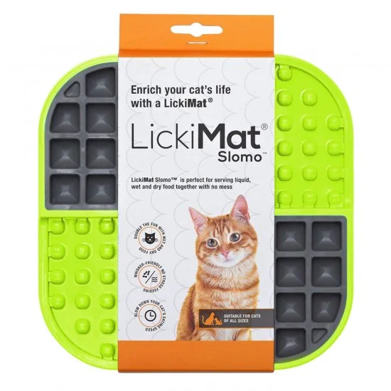 LickiMat Cat Slomo Green 3 LickiMat Cat Slomo Green