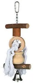 Trixie Natwood Hanging Bird Toy With Bell & Rope - 38CM 4 Trixie Natwood Hanging Bird Toy With Bell & Rope - 38CM - Image 2