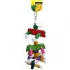 Avi One Parrot Toy With Coloured Wood, Rope & Cyclone Bell - 43cm - Large 2 Avi One Parrot Toy With Coloured Wood, Rope & Cyclone Bell - 43cm - Large -Outlet Bird Food Store 9325136107159A