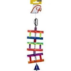 Avi One Bird Toy Acrylic Ladder With Bell 7 Avi One Bird Toy Acrylic Ladder With Bell -Outlet Bird Food Store 9325136130386A 2
