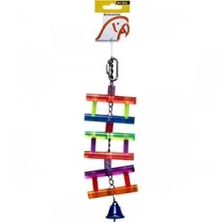 Avi One Bird Toy Acrylic Ladder With Bell