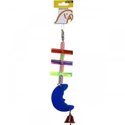 Avi One Bird Toy Acrylic Moon Sticks With Bell 7 Avi One Bird Toy Acrylic Moon Sticks With Bell -Outlet Bird Food Store 9325136130409A 2