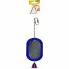 Avi One Parrot Toy Acrylic Oval Mirror With Bell 2 Avi One Parrot Toy Acrylic Oval Mirror With Bell -Outlet Bird Food Store 9325136130416A