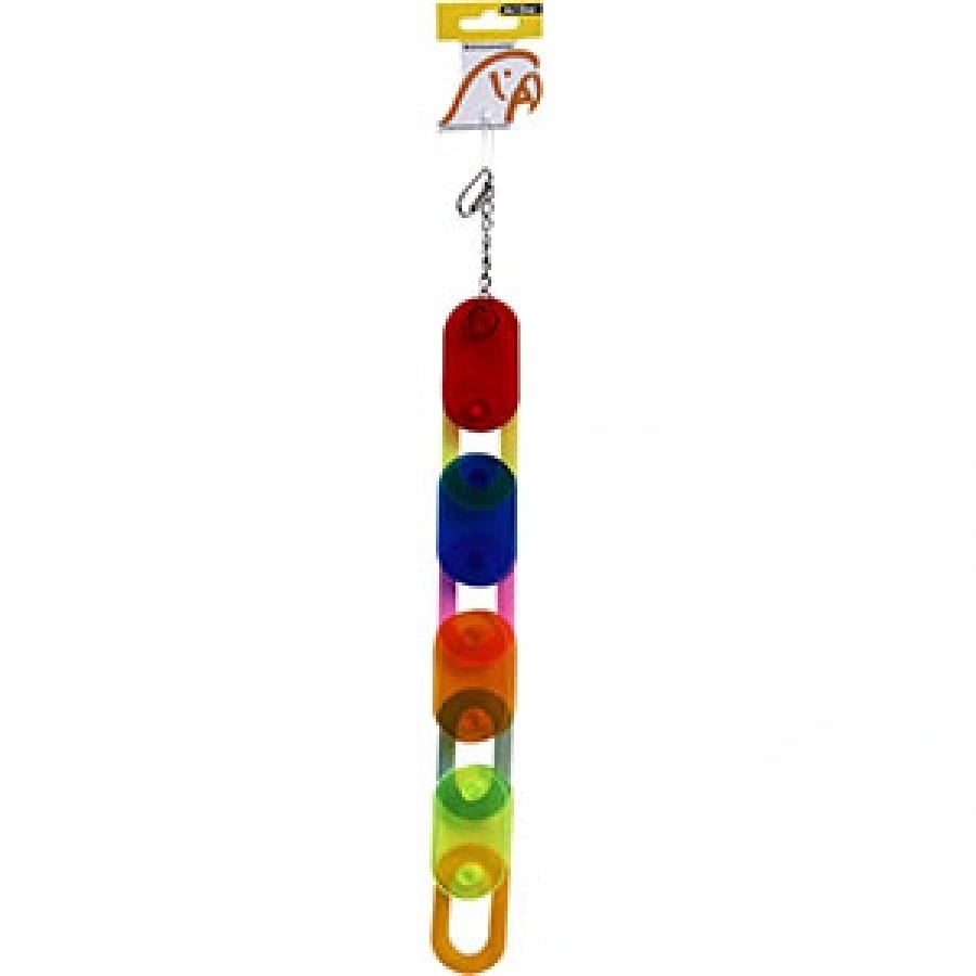 Avi One Parrot Toy Acrylic 4 Segment Big Links 4 Avi One Parrot Toy Acrylic 4 Segment Big Links - Image 2