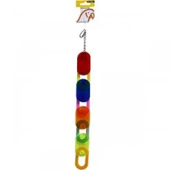 Avi One Parrot Toy Acrylic 4 Segment Big Links 7 Avi One Parrot Toy Acrylic 4 Segment Big Links -Outlet Bird Food Store 9325136130485A 2