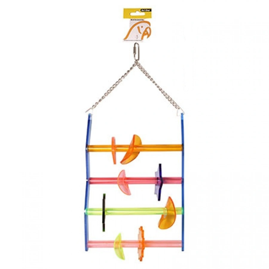 Avi One Parrot Toy Acrylic Ladder With Beads 4 Avi One Parrot Toy Acrylic Ladder With Beads - Image 2
