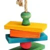 Avi One Wooden Blocks With Beads Parrot Toy - 11cm X 36cm 1 Avi One Wooden Blocks With Beads Parrot Toy - 11cm X 36cm -Outlet Bird Food Store 9325136149173A