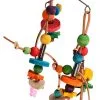 Avi One Parrot Toy Wooden Beads With Leather - 20x31cm 2 Avi One Parrot Toy Wooden Beads With Leather - 20x31cm -Outlet Bird Food Store 9325136149258A