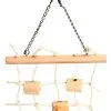 Avi One Hanging Sisal Ladder With Natural Wood Parrot Toy - 23cm X 30cm 1 Avi One Hanging Sisal Ladder With Natural Wood Parrot Toy - 23cm X 30cm -Outlet Bird Food Store 9325136149333A