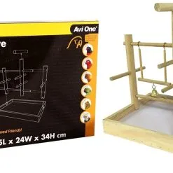 Avi One Bird Toy Activity Centre Natural Wood - 35x24x34cm 7 Avi One Bird Toy Activity Centre Natural Wood - 35x24x34cm -Outlet Bird Food Store 9325136150285A 2
