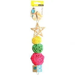 Avi One Bird Toy Rattan Star And Balls - 27cm 7 Avi One Bird Toy Rattan Star And Balls - 27cm -Outlet Bird Food Store 9325136161694A 2