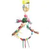 Avi One Bird Toy Rattan Ball With Raffia Wooden And Plastic Beads - 37cm 1 Avi One Bird Toy Rattan Ball With Raffia Wooden And Plastic Beads - 37cm -Outlet Bird Food Store 9325136161700A