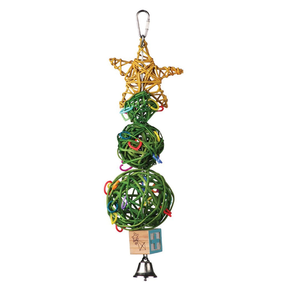 SuperBird Creations SuperBird Vine Ball Xmas Tree Bird Toy For Caiques Conures & Quakers 3 SuperBird Creations SuperBird Vine Ball Xmas Tree Bird Toy For Caiques Conures & Quakers
