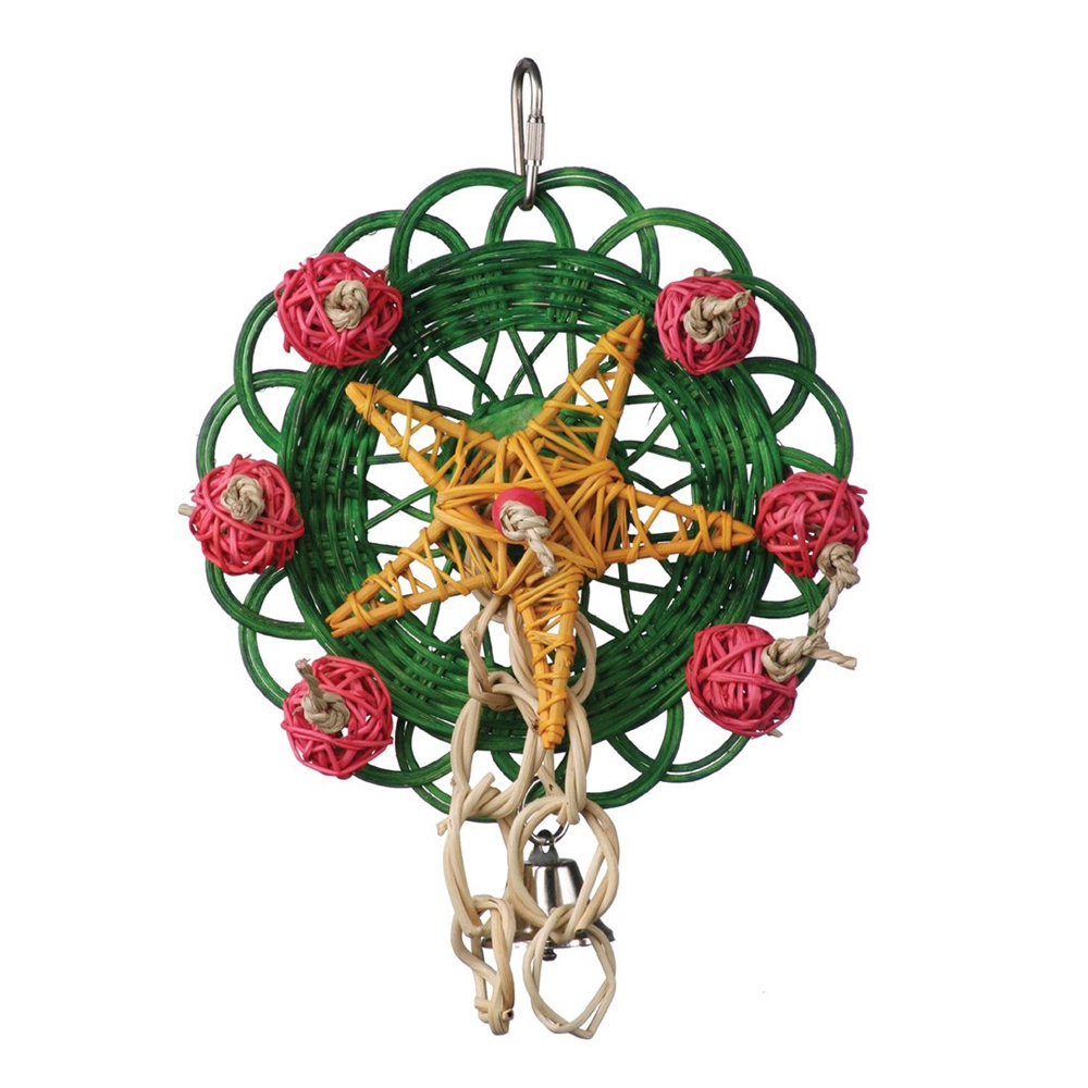 SuperBird Creations SuperBird Xmas Vine Mat Wreath Bird Toy For Caiques Conures & Quakers 3 SuperBird Creations SuperBird Xmas Vine Mat Wreath Bird Toy For Caiques Conures & Quakers