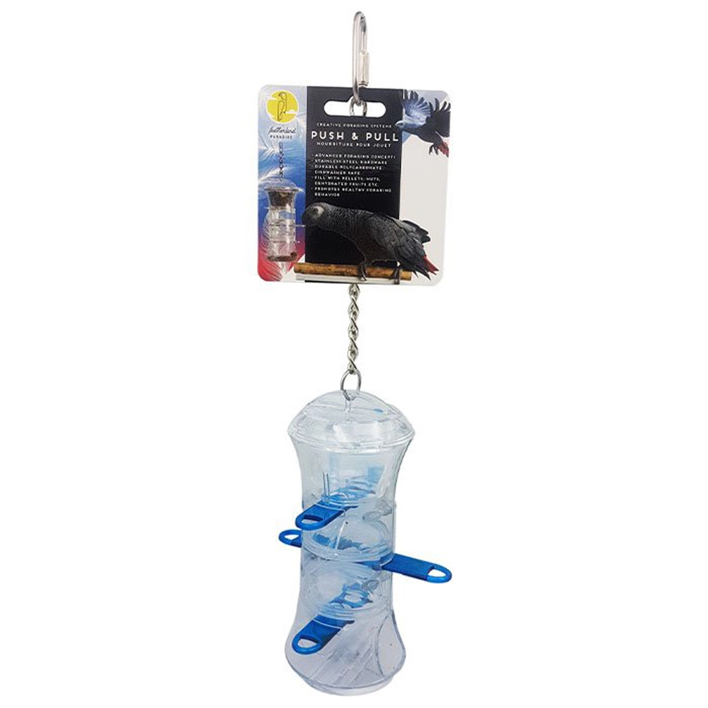 Featherland Paradise Push & Pull Foraging Bird Toy 35.5cm 3 Featherland Paradise Push & Pull Foraging Bird Toy 35.5cm