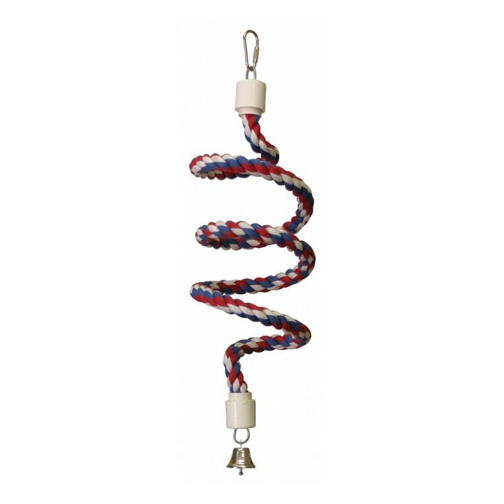 MAMMOTH Birdlife Poly Rope Swing Bungee Bird Toy 1 X 112cm 3 MAMMOTH Birdlife Poly Rope Swing Bungee Bird Toy 1 X 112cm