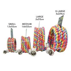 Scream Bird Bungee Rope Sturdy Cotton Bird Toy Multicolour Small 16 Scream Bird Bungee Rope Sturdy Cotton Bird Toy Multicolour Small -Outlet Bird Food Store 96 SBP03738 4