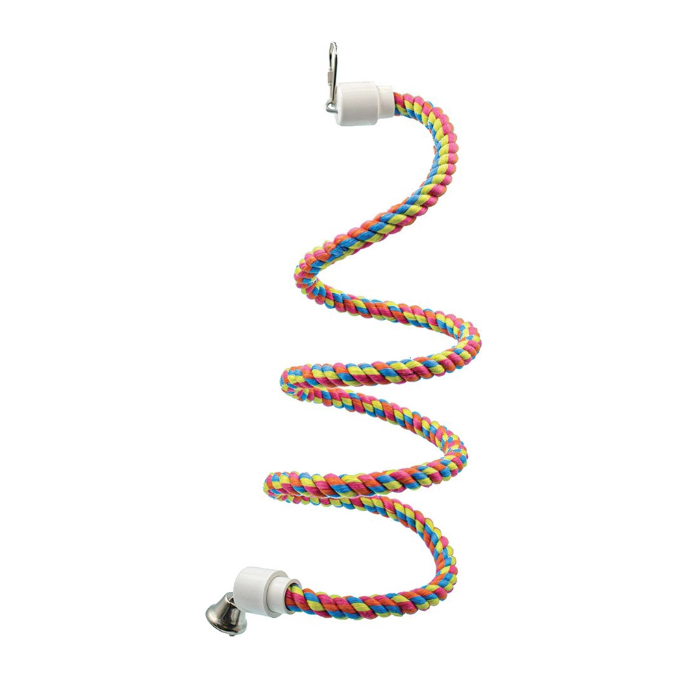 Scream Bird Bungee Rope Sturdy Cotton Bird Toy Multicolour Small 9 Scream Bird Bungee Rope Sturdy Cotton Bird Toy Multicolour Small - Image 7