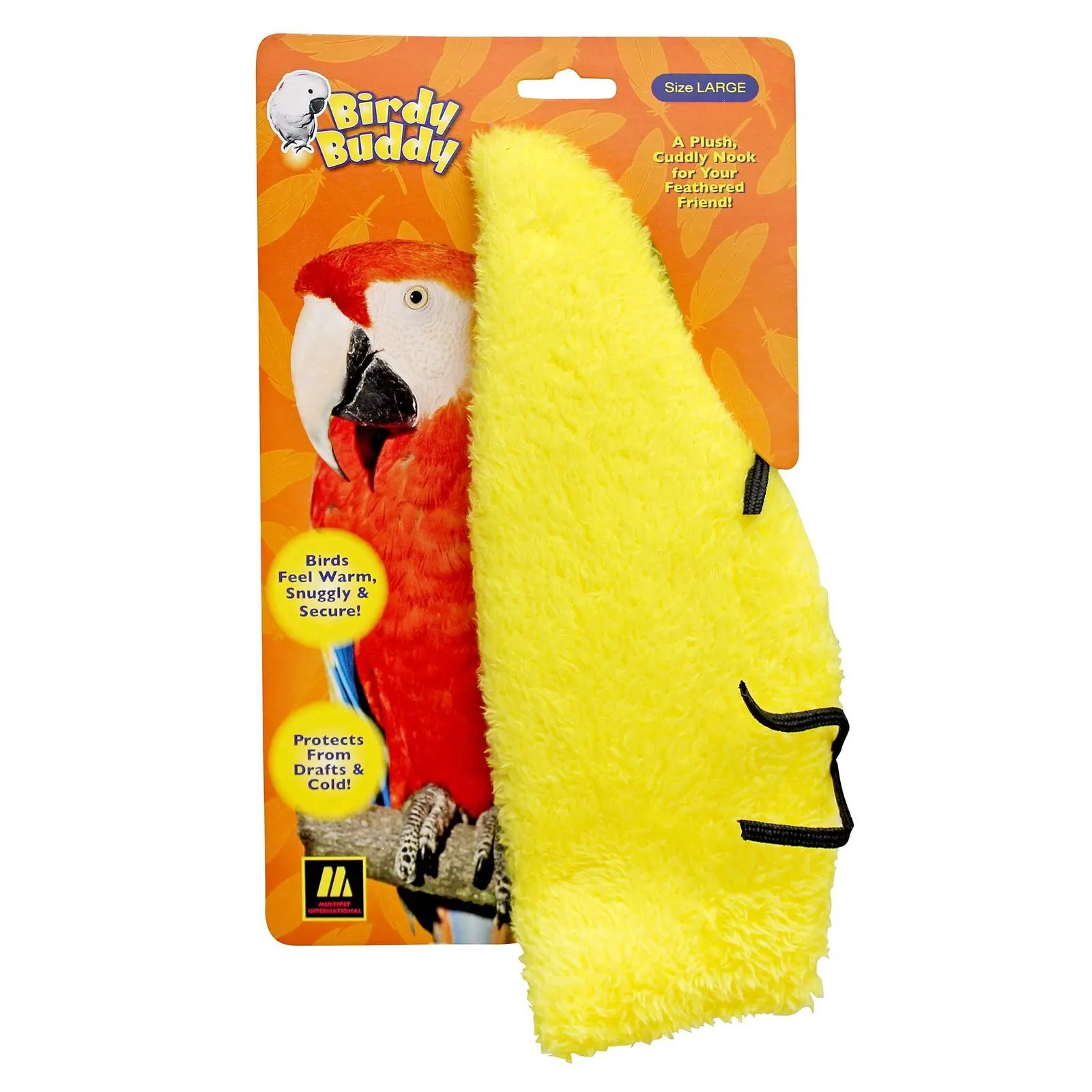 Multipet Birdy Buddy Cuddly Nooks For Caged Birds Yellow Large 29cm 3 Multipet Birdy Buddy Cuddly Nooks For Caged Birds Yellow Large 29cm