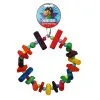 Cheeky Bird Wood & Bead Circle Bird Toy Medium 1 Cheeky Bird Wood & Bead Circle Bird Toy Medium -Outlet Bird Food Store ACHWBCM
