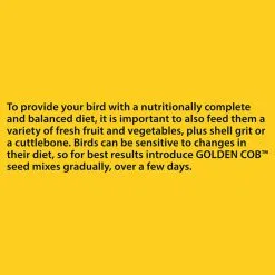 Golden Cob Finch Mix Nutritious Feed Supplement For Birds 10kg 13 Golden Cob Finch Mix Nutritious Feed Supplement For Birds 10kg -Outlet Bird Food Store BF10GC 5