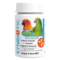 Vetafarm Synbiotic Avian Probiotic Prebiotic Digestive Bird Aid 100g