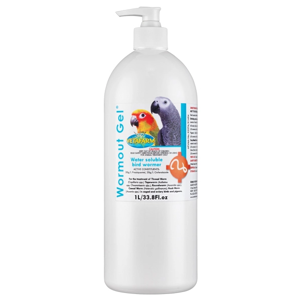 Vetafarm Wormout Birds & Pigeon All Wormer Gel 1L 3 Vetafarm Wormout Birds & Pigeon All Wormer Gel 1L